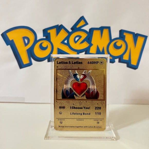 i choose you gold pokemon card Pokemon Playing Cards